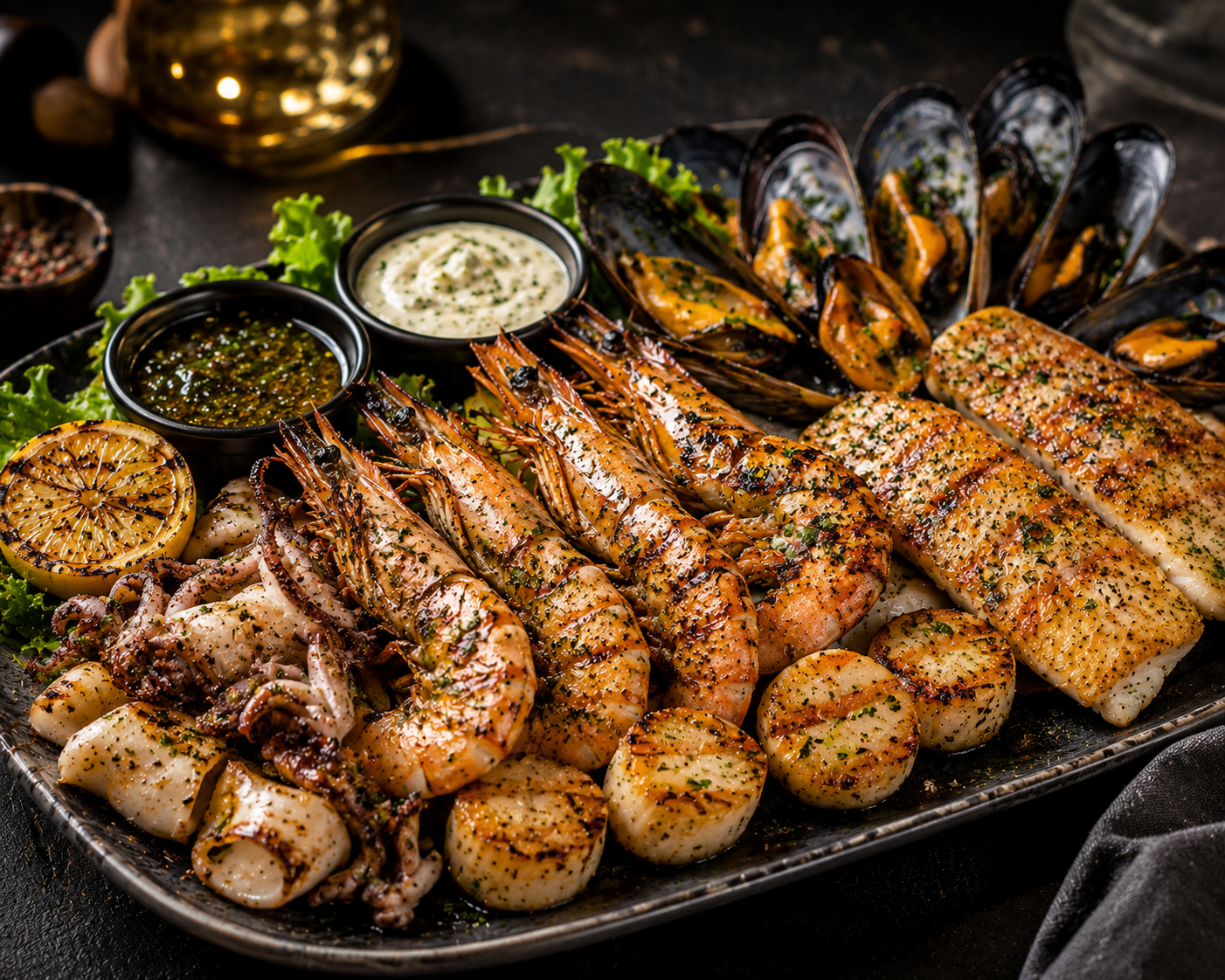 Seafood Mix Grill