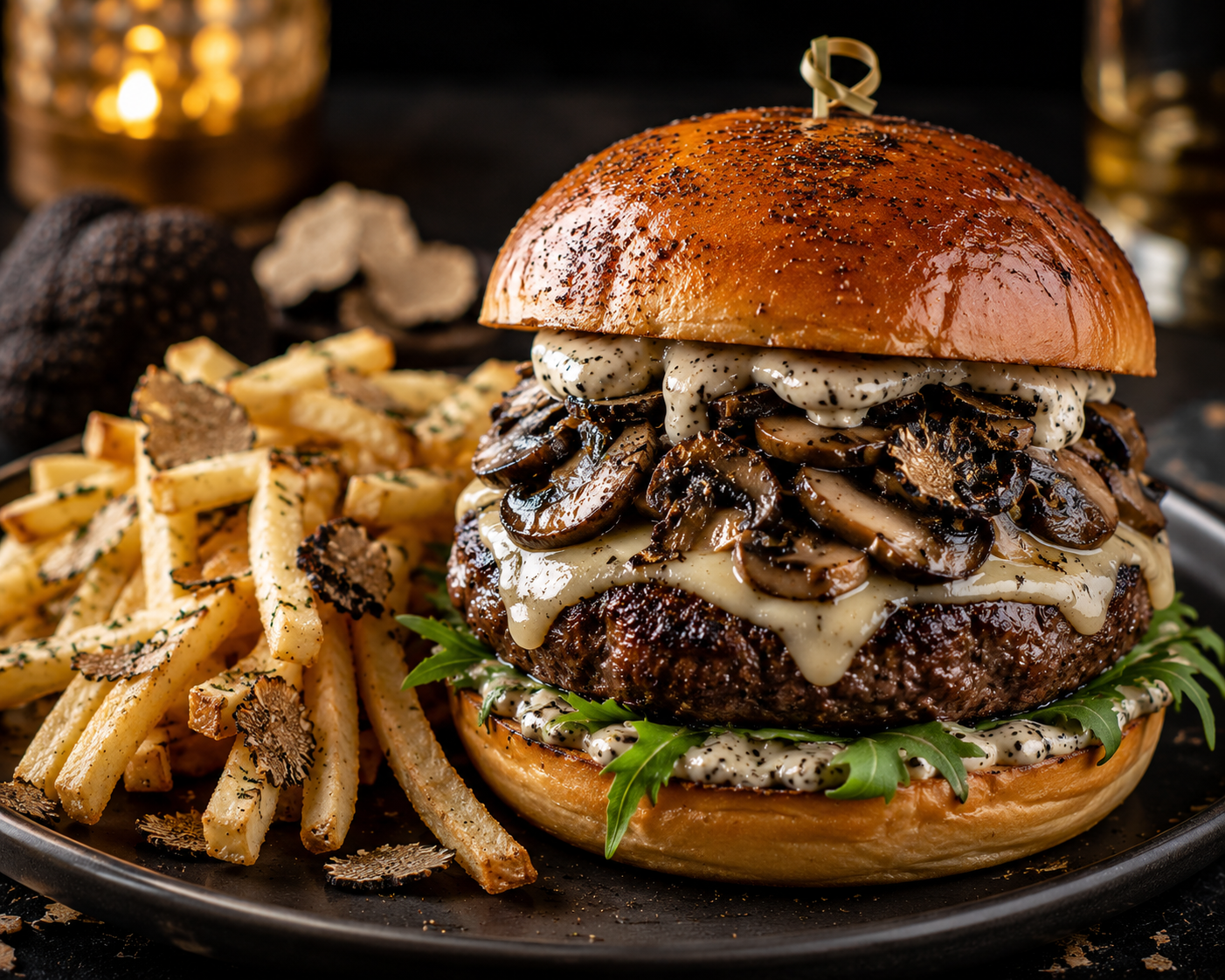 Truffle Mushroom Burger